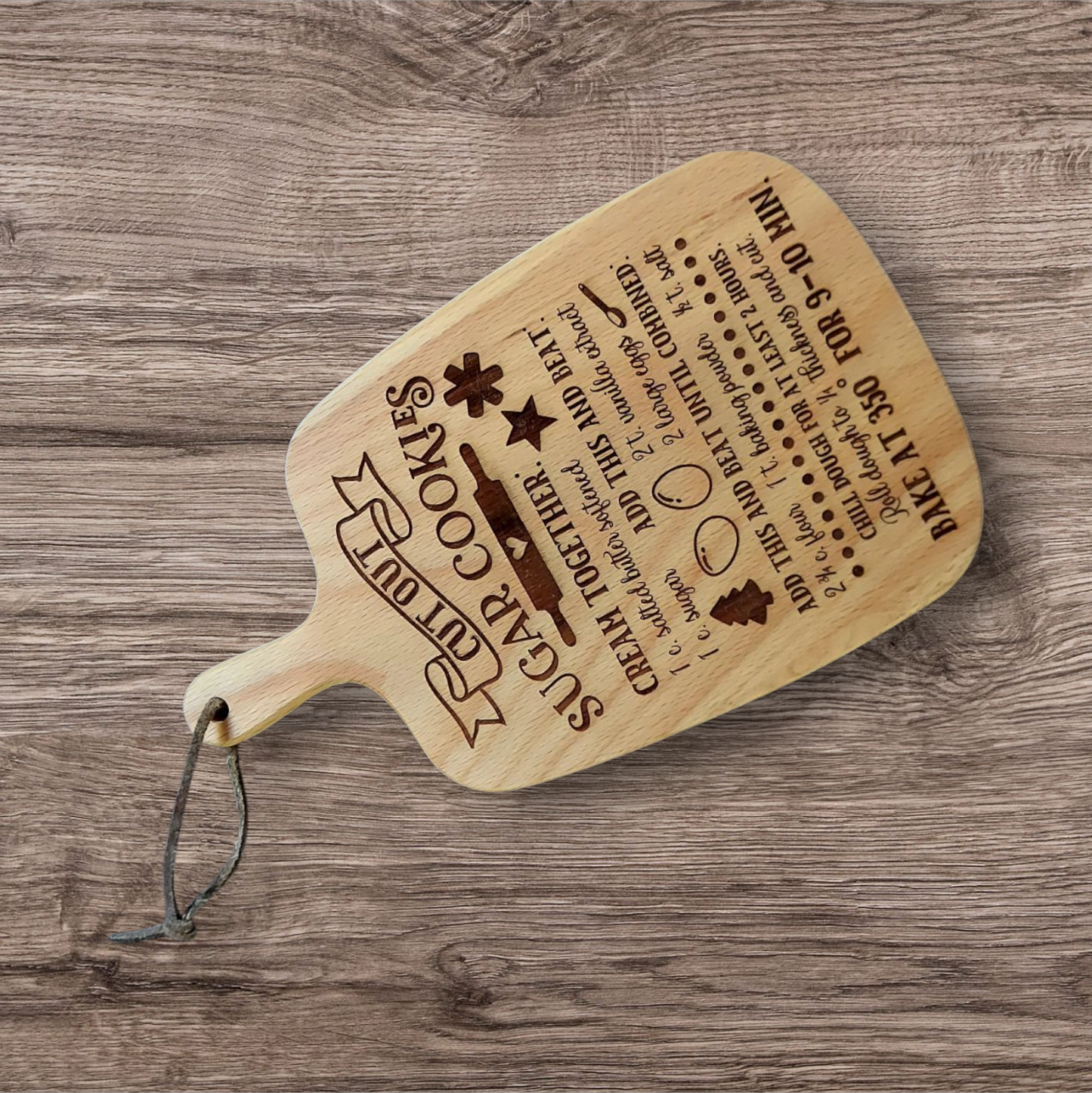 Beechwood Recipe Cutting board