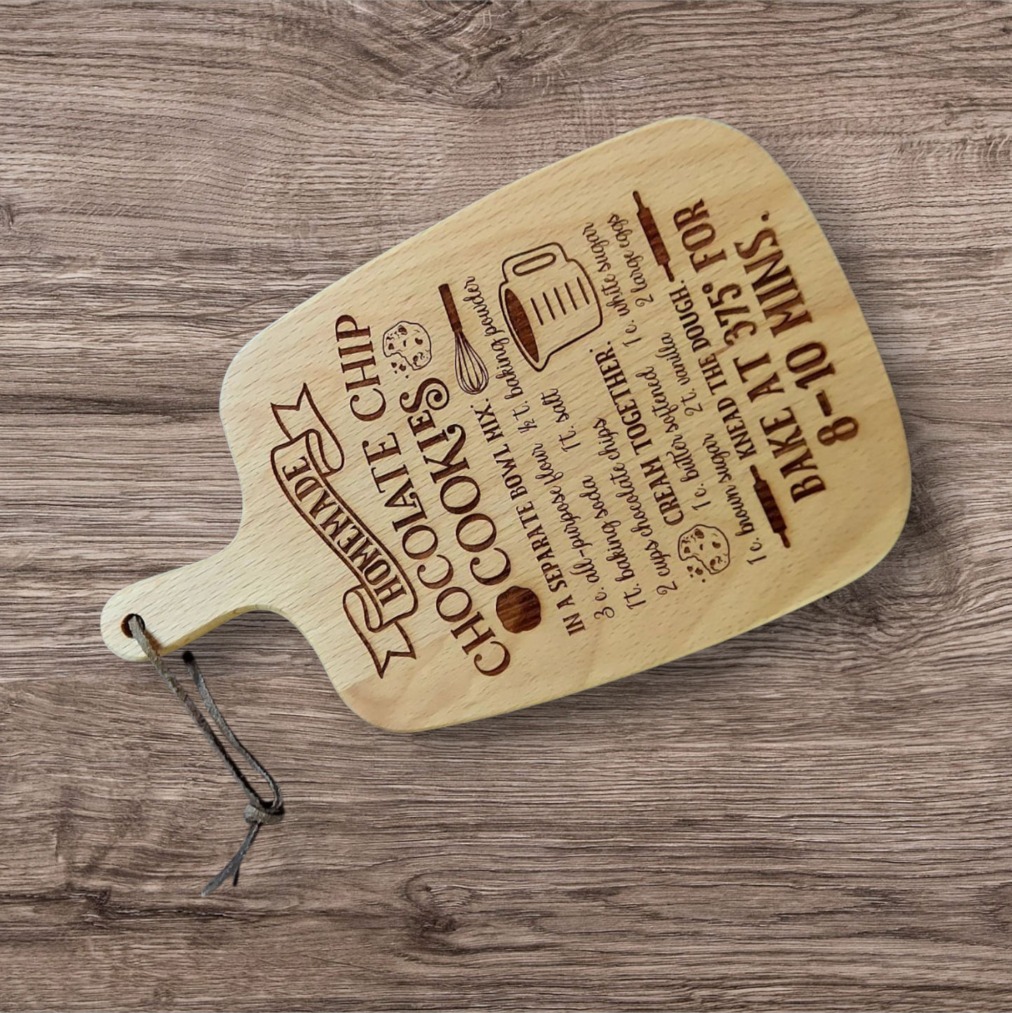 Beechwood Recipe Cutting board