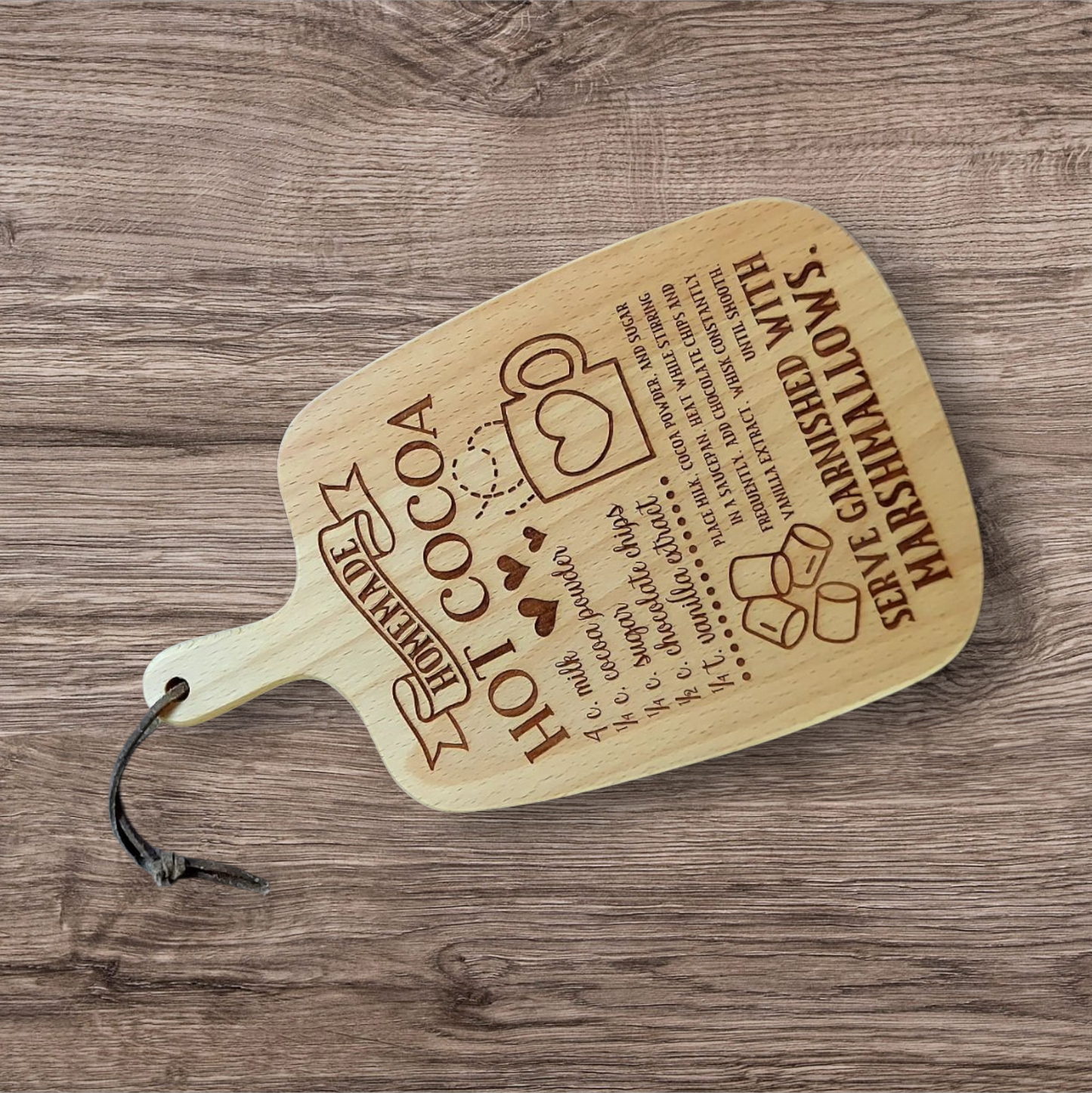 Beechwood Recipe Cutting board