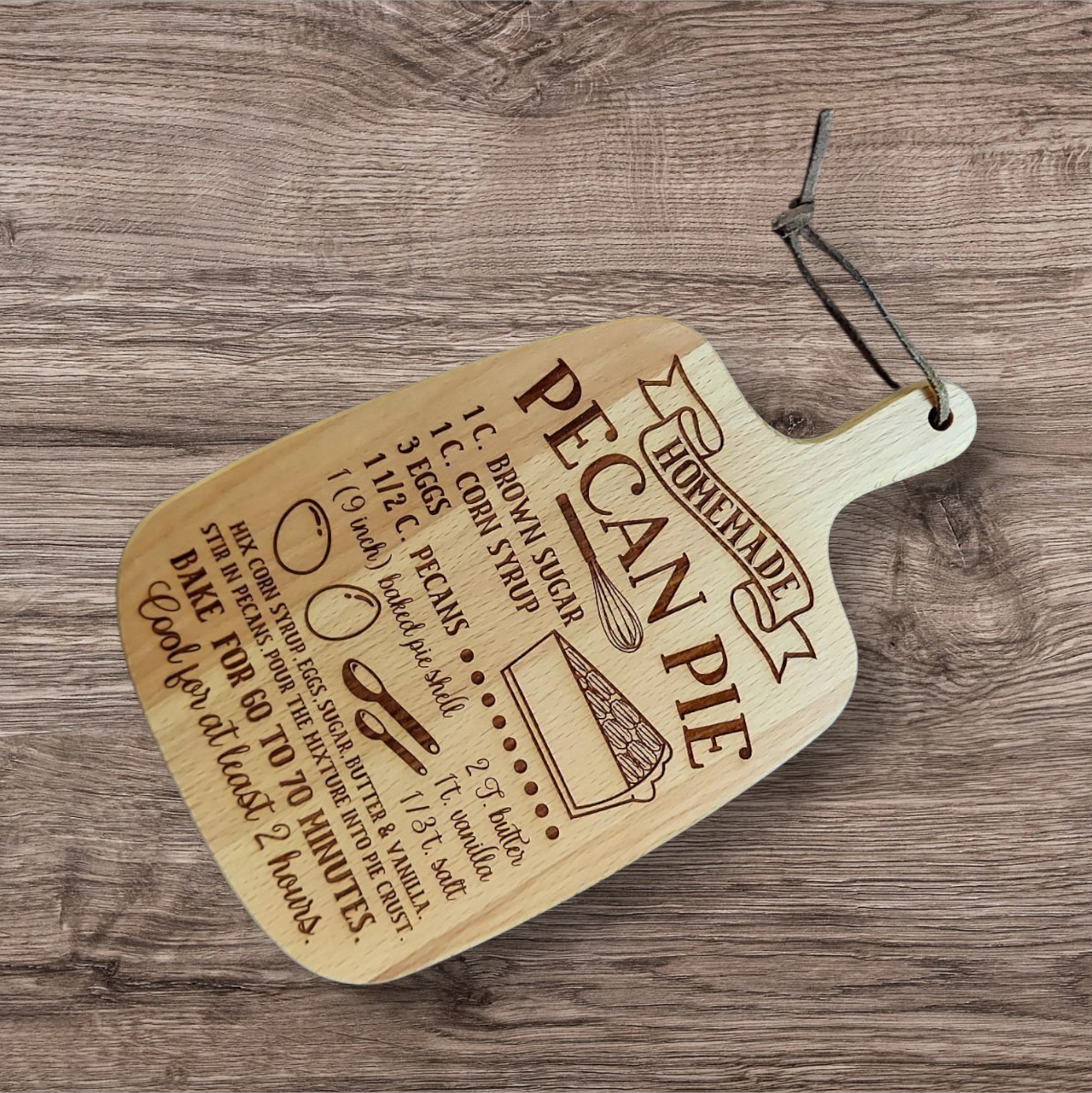 Beechwood Recipe Cutting board