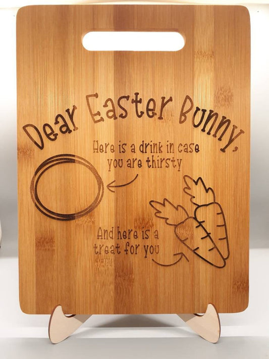 Easter Bunny treat cutting board